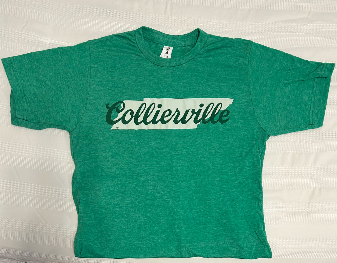 Green Collierville Script Tee