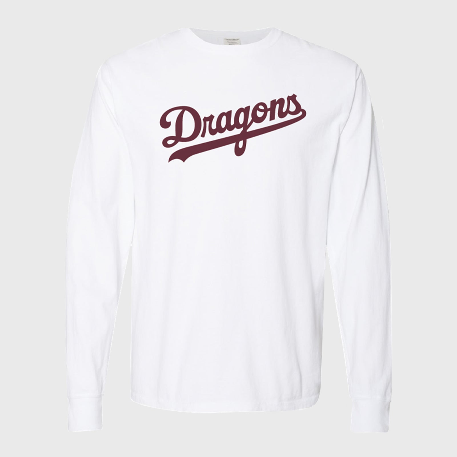 "Dragons Script" Long Sleeve - White